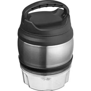 Tragbare Brotzeitbox 600ml in Silbergrau – Mit Henkel TK Gruppe® Grosshandel 