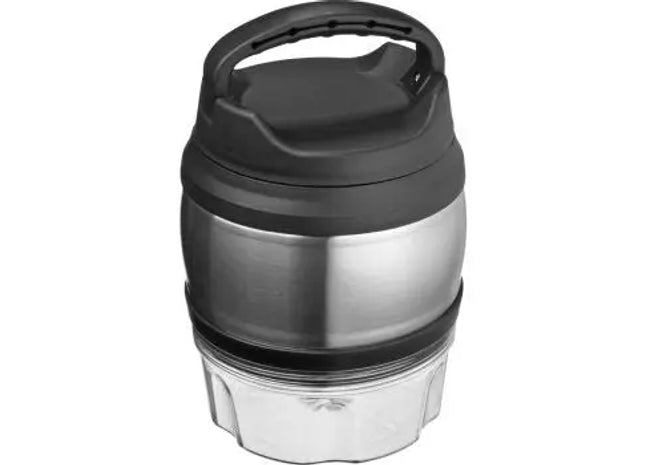 Tragbare Brotzeitbox 600ml in Silbergrau – Mit Henkel TK Gruppe® Grosshandel 