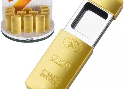 Tragbarer Aschenbecher im Goldbarren-Design, Kompakt 7x3x1 cm TK Gruppe® Grosshandel 