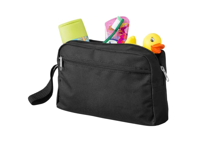 Transit Kulturbeutel in Schwarz - Reisebereit & Praktisch, 100 Zeichen TK Gruppe® Grosshandel 