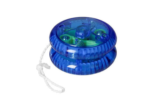 Transluzent-blaues Jo-Jo Light - Spaß mit leuchtendem Effekt TK Gruppe® Grosshandel 