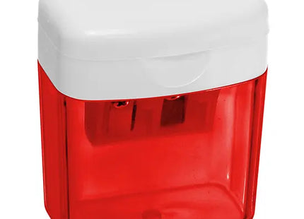 Transparent-roter Doppelspitzer - Stilvoll & Effizient mit Weiß Akzenten TK Gruppe® Grosshandel 