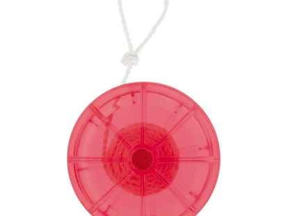 Transparent-rotes Jojo: Auffälliges Jojo mit transparentem Gehäuse und rotem Innenring TK Gruppe® Grosshandel 