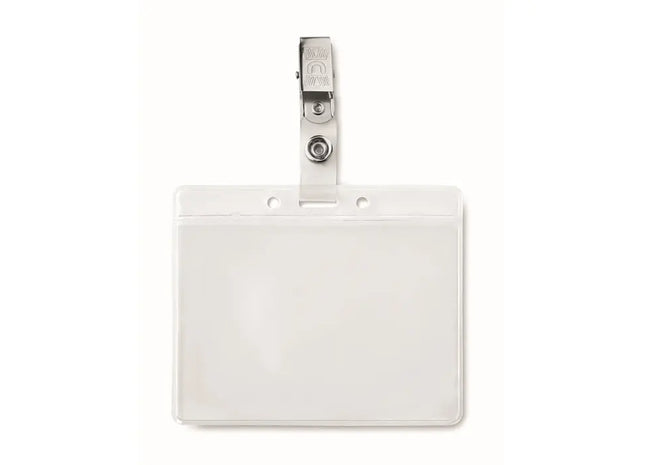 Transparente CLIPBADGE Kartenhülle Klarer, robuster Kartenschutz mit Clip für sicheren Halt TK Gruppe® Grosshandel 