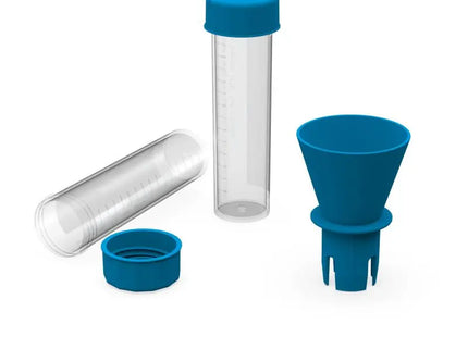 Transparente Gurgeltest-Röhrchen, 15 ml, Hellblau, 50er Pack TK Gruppe® Grosshandel 