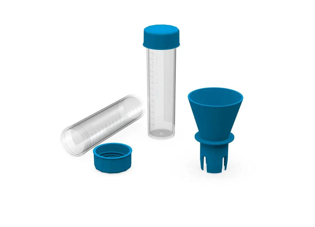 Transparente Gurgeltest-Röhrchen, 15 ml, Hellblau, 50er Pack TK Gruppe® Grosshandel 
