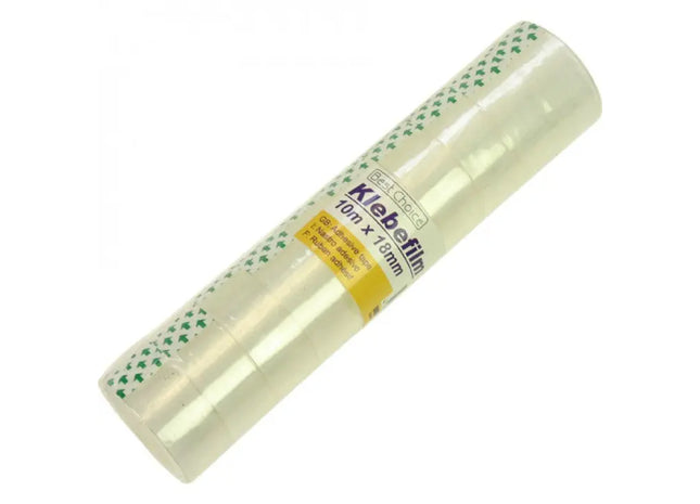 Transparente Klebefolie, extra breit, 10er-Pack, 10m x 18mm - Vielseitige Anwendung TK Gruppe® Grosshandel 