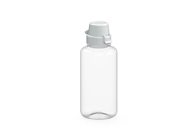 Transparente Schul-Trinkflasche, 700ml, mit Weißem Detail TK Gruppe® Grosshandel 
