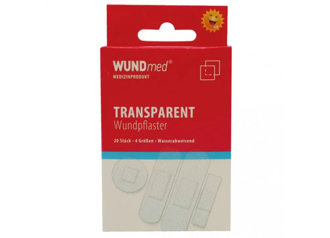 Transparente sortierte Wundverbände - 20 Stück, 4 verschiedene Größen TK Gruppe® Grosshandel 