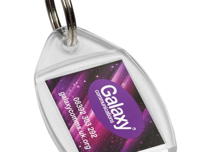 Transparenter Access P5 Schlüsselanhänger - Klar & Stilvoll, 100 Zeichen TK Gruppe® Grosshandel 