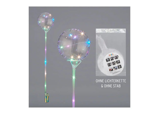 Transparenter Bobo Ballon, Klarer Dekorationsballon für Feste und Events TK Gruppe® Grosshandel 