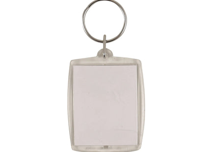 Transparenter Fotohalter-Schlüsselanhänger 3,5 x 4,5 cm | Transparenter Schlüsselanhänger mit Fotorahmen TK Gruppe® Grosshandel 