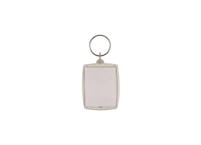 Transparenter Fotohalter-Schlüsselanhänger 3,5 x 4,5 cm | Transparenter Schlüsselanhänger mit Fotorahmen TK Gruppe® Grosshandel 