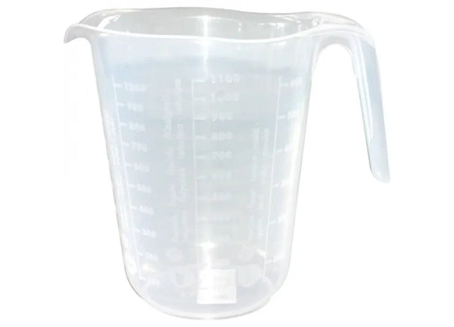 Transparenter Messbecher 1 Liter, Abmessungen 16 x 13 cm TK Gruppe® Grosshandel 
