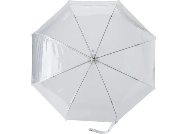 Transparenter PVC-Regenschirm Mahira – Weiß, Stilvoll & Modern TK Gruppe® Grosshandel 