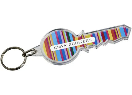 Transparenter Schlüsselanhänger in Schlüsselform – Klar, Elegant & Praktisch TK Gruppe® Grosshandel 