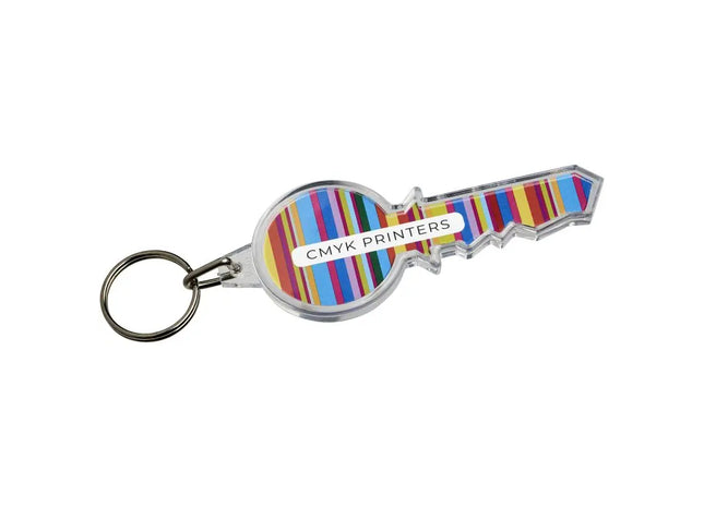 Transparenter Schlüsselanhänger in Schlüsselform – Klar, Elegant & Praktisch TK Gruppe® Grosshandel 
