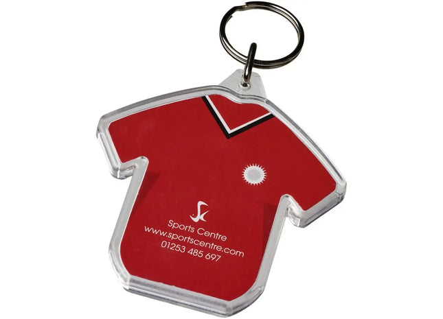 Transparenter Schlüsselanhänger in T-Shirt Form – Klar, Modisch & Nützlich TK Gruppe® Grosshandel 
