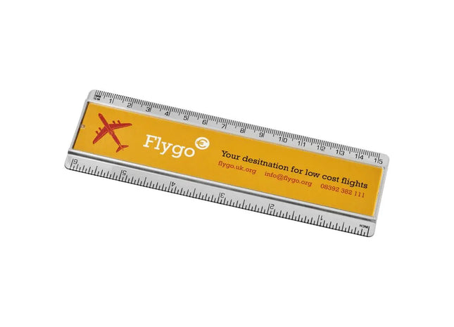 Transparentes Ellison Kunststofflineal, 15 cm mit Papiereinlage – Klare Messhilfe TK Gruppe® Grosshandel 