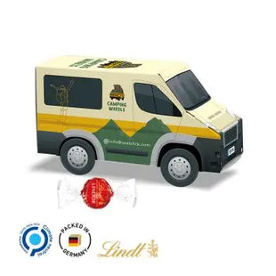 Transporter Modell mit Lindt LINDOR Milchkugeln - Einzigartiges Schokogeschenk TK Gruppe® Grosshandel 