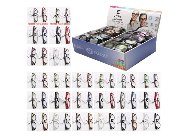 Trend Lesebrillen-Kollektion, 48 Stück im Display – Modische Vielfal TK Gruppe® Grosshandel 