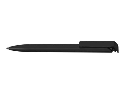 Trias Softfrost Black Transparent Retractable Ballpoint Pen - Sleek Design TK Gruppe® Grosshandel 