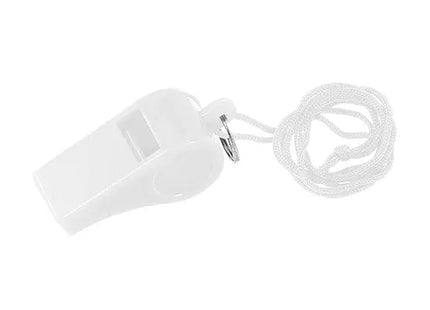 Trillerpfeife mit praktischer Umhängekordel in Weiß TK Gruppe® Grosshandel 