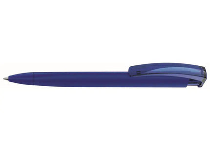 Trinity K Transparent Kugelschreiber – Dunkelblauer Druckkugelschreiber, Hochwertiger Stift, Ergonomisch TK Gruppe® Grosshandel 