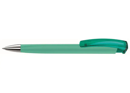 Trinity K Transparent Kugelschreiber – Petrolfarbener Druckkugelschreiber, Hochwertiger Stift, Ergonomisch TK Gruppe® Grosshandel 