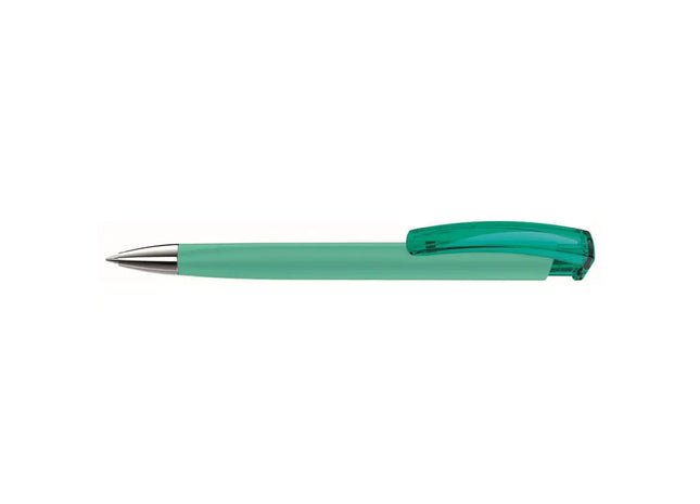 Trinity K Transparent Kugelschreiber – Petrolfarbener Druckkugelschreiber, Hochwertiger Stift, Ergonomisch TK Gruppe® Grosshandel 