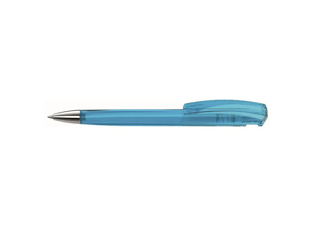 Trinity Transparent Si Druckkugelschreiber - Klar-Hellblau TK Gruppe® Grosshandel 