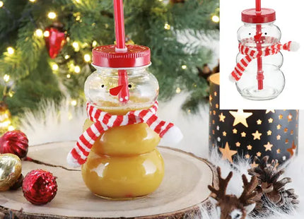 Trinkglas mit Schneemann-Motiv, Festliches Glas, 260ml TK Gruppe® Grosshandel 