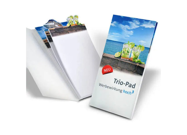 Trio-Pad: Multifunktions-Notizblock für effizientes Arbeiten und Organisieren TK Gruppe® Grosshandel 