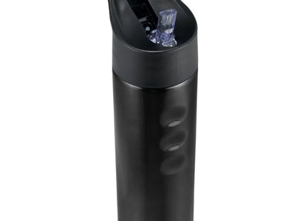 Trixie Edelstahl Sportflasche 750 ml, Schwarz, Langlebig & Stilvoll TK Gruppe® Grosshandel 