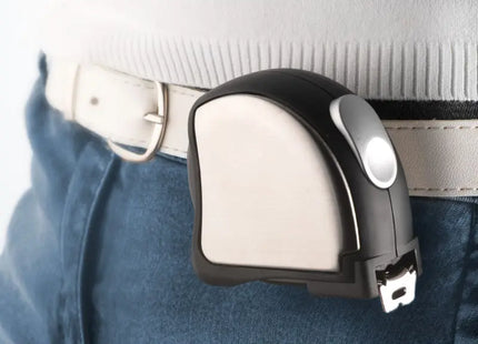 Troika ACCURATE Maßband - Schwarz-Silber, 5m TK Gruppe® Grosshandel 