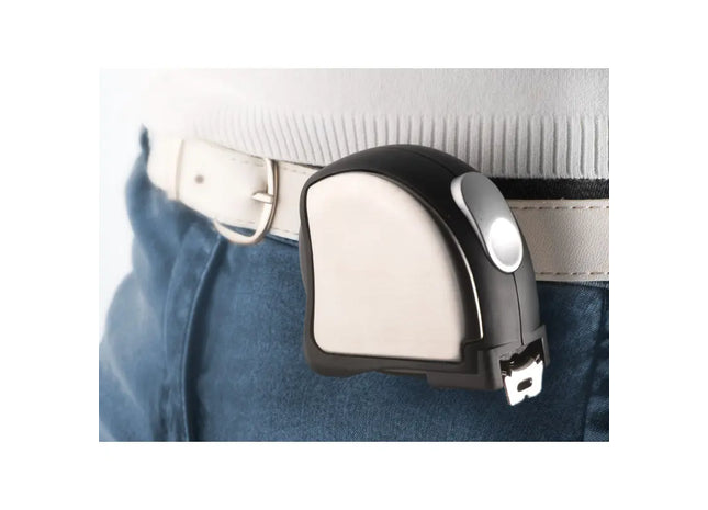 Troika ACCURATE Maßband - Schwarz-Silber, 5m TK Gruppe® Grosshandel 