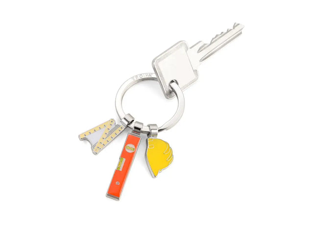 Troika BOB Schlüsselanhänger in Gelb, Orange & Silber – Multifunktional TK Gruppe® Grosshandel 