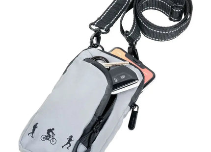 Troika REFLACTIVE SMARTBAG Umhängetasche in Grau-Schwarz - Sicher & Smart TK Gruppe® Grosshandel 