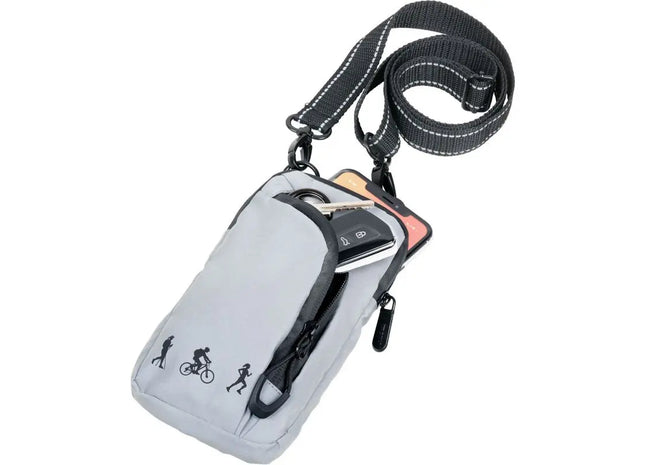 Troika REFLACTIVE SMARTBAG Umhängetasche in Grau-Schwarz - Sicher & Smart TK Gruppe® Grosshandel 