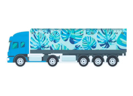 Trucker 15 LKW-Form Lineal, 15 cm - Reinweiß TK Gruppe® Grosshandel 