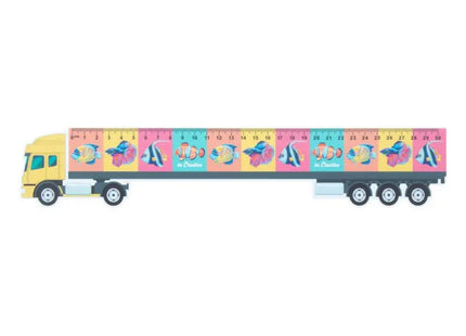 Trucker 30 LKW-Design Lineal, 30 cm in Weiß – Originell & Praktisch TK Gruppe® Grosshandel 
