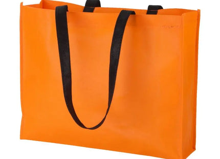 Tucson Zweifarbige Einkaufstasche – Dynamisches Orange-Schwarz TK Gruppe® Grosshandel 