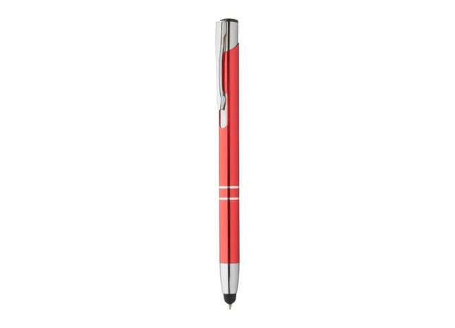 Tunnel Touchpen mit Kugelschreiber - Rot - Multifunktionaler Stift für Schreiben und Touchscreens TK Gruppe® Grosshandel 