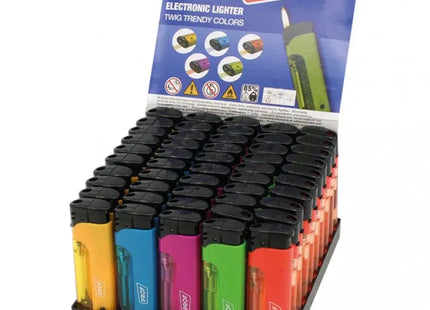 Turbo Feuerzeuge in Trendfarben, 5er-Set, verschiedene Farben TK Gruppe® Grosshandel 