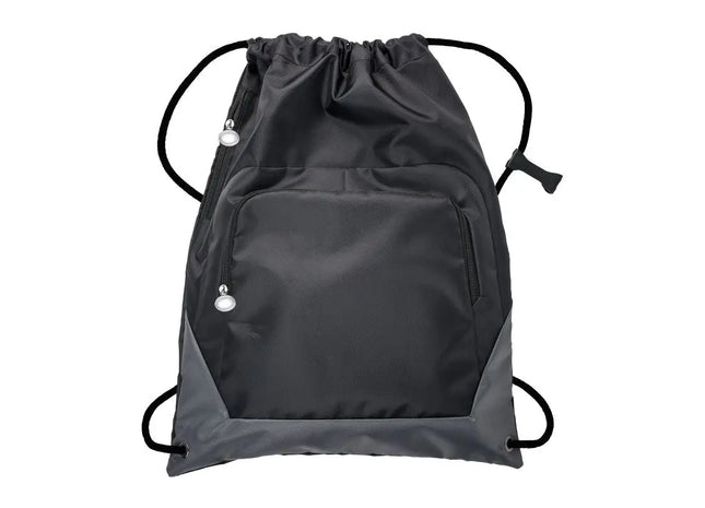 Turnbeutel REFLECTS-SUNDSVALL - grau & schwarz - stilvoller und sicherer Begleiter für Freizeit und Sport TK Gruppe® Grosshandel 