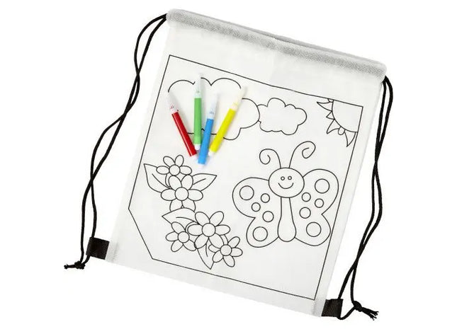 Turnbeutel aus Non-Woven Santino - weiß - leichter und vielseitiger Begleiter für Sport und Freizeit TK Gruppe® Grosshandel 