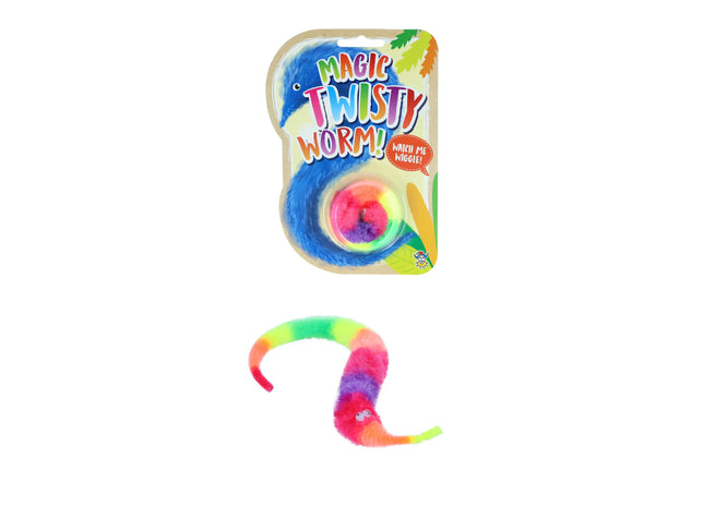 Twisty Wurm Spielzeug 20 cm, Regenbogenfarben, flexibles Sinnesspielzeug für Kinder TK Gruppe® Grosshandel 