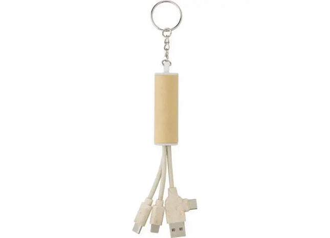 Tyson USB-Ladegerät als Schlüsselanhänger - Stilvoll Braun TK Gruppe® Grosshandel 