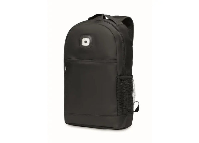 URBANBACK RPET Rucksack mit COB-Beleuchtung – Innovativ und Sicher in Schwarz TK Gruppe® Grosshandel 