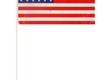 USA Handflagge, 29x17 cm, PVC, mit 40 cm Stab, robust TK Gruppe® Grosshandel 